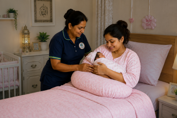 Mother care support for a new mother and baby